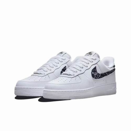 Cheap Nike Air Force 1 White Black Shoes Men and Women-91 - Click Image to Close